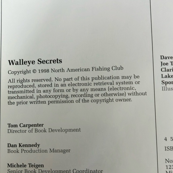 Walleye Secrets Book Fishing book by NAFC - Picture 5 of 16